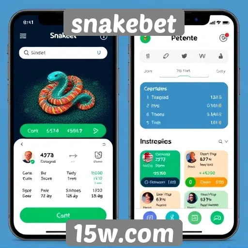 Plataformas móveis do Snakebet são intuitivas e acessíveis